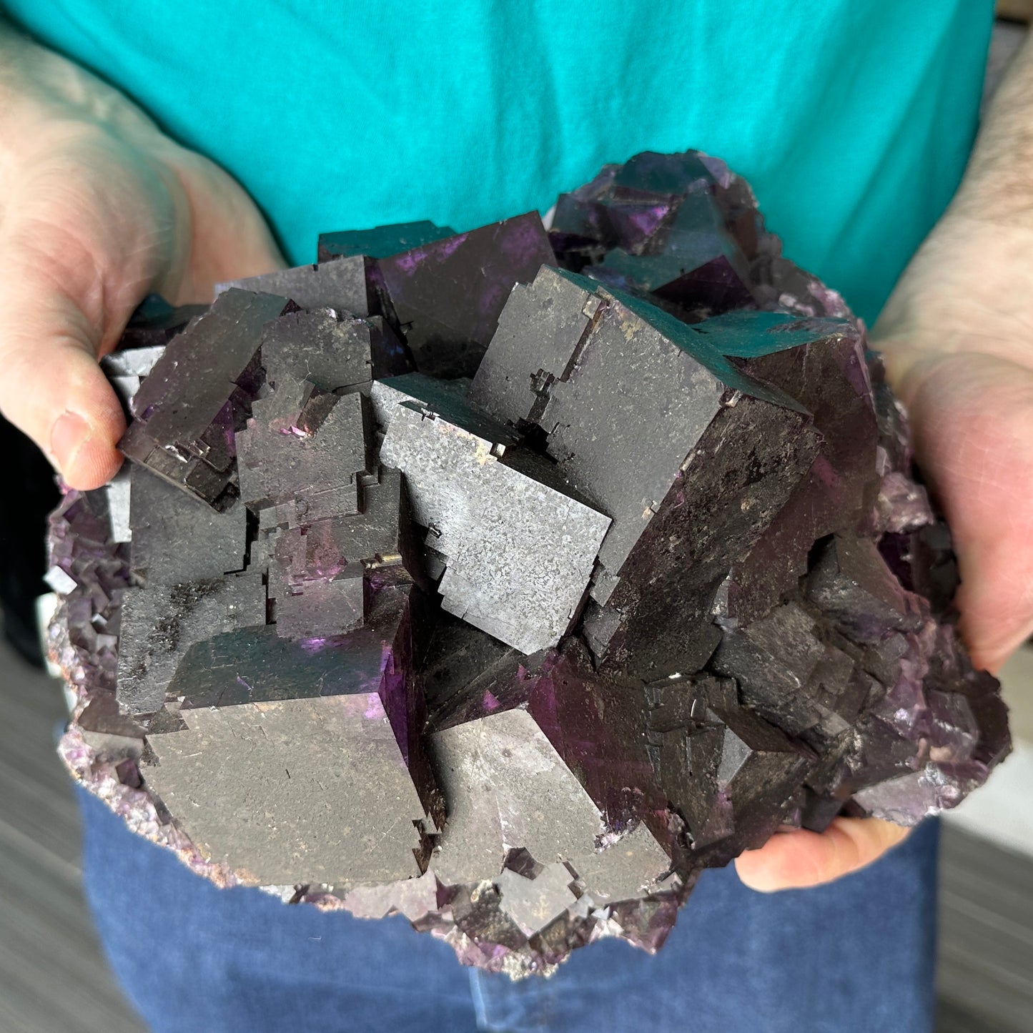 Museum Size Purple Fluorite from Cave in Rock, Illinois, USA