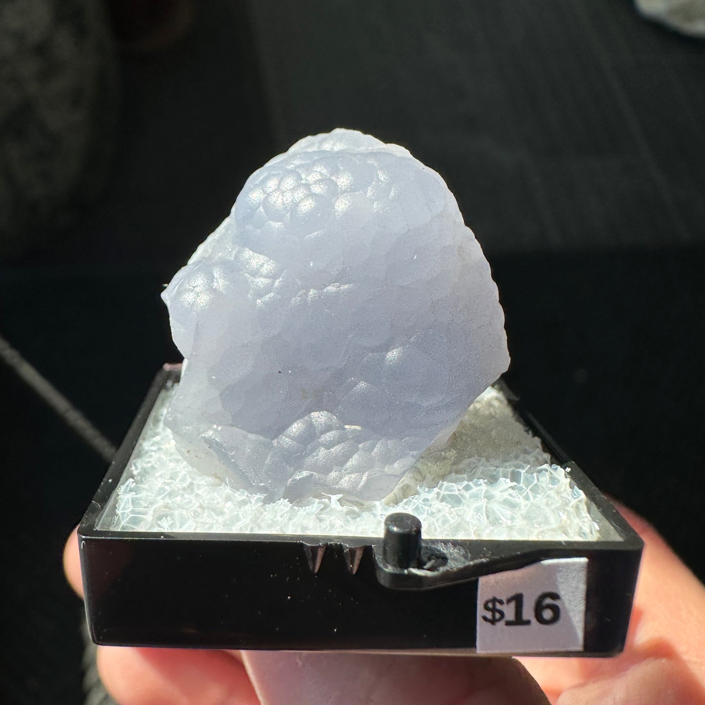 Blue Lace Agate Perky Box Specimen from Malawi