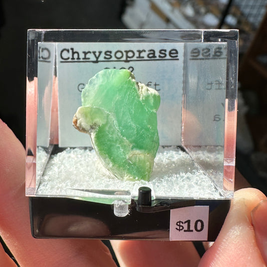 Chrysoprase Perky Box Specimen from Ethiopia