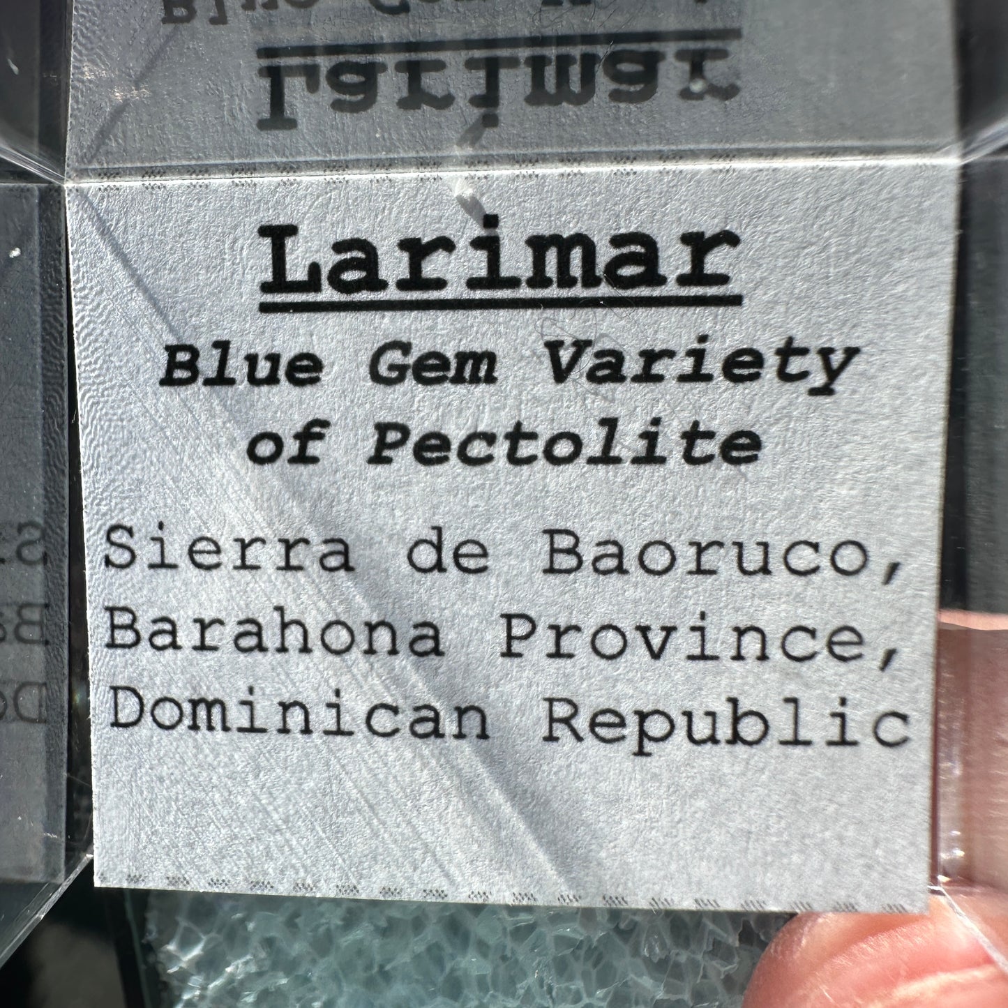 Larimar Perky Box Specimen from Dominican Republic