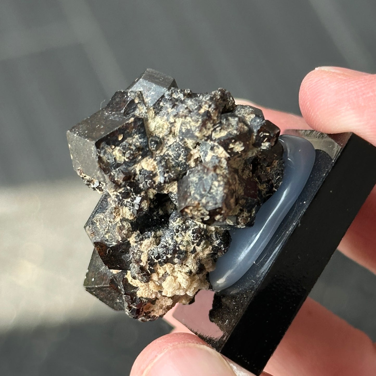 Deep Andradite Mali Garnet Miniature Specimen