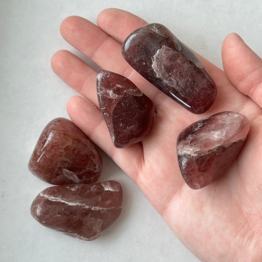 Large Tumbled Tanzberry Red Aventurine from Tanzania