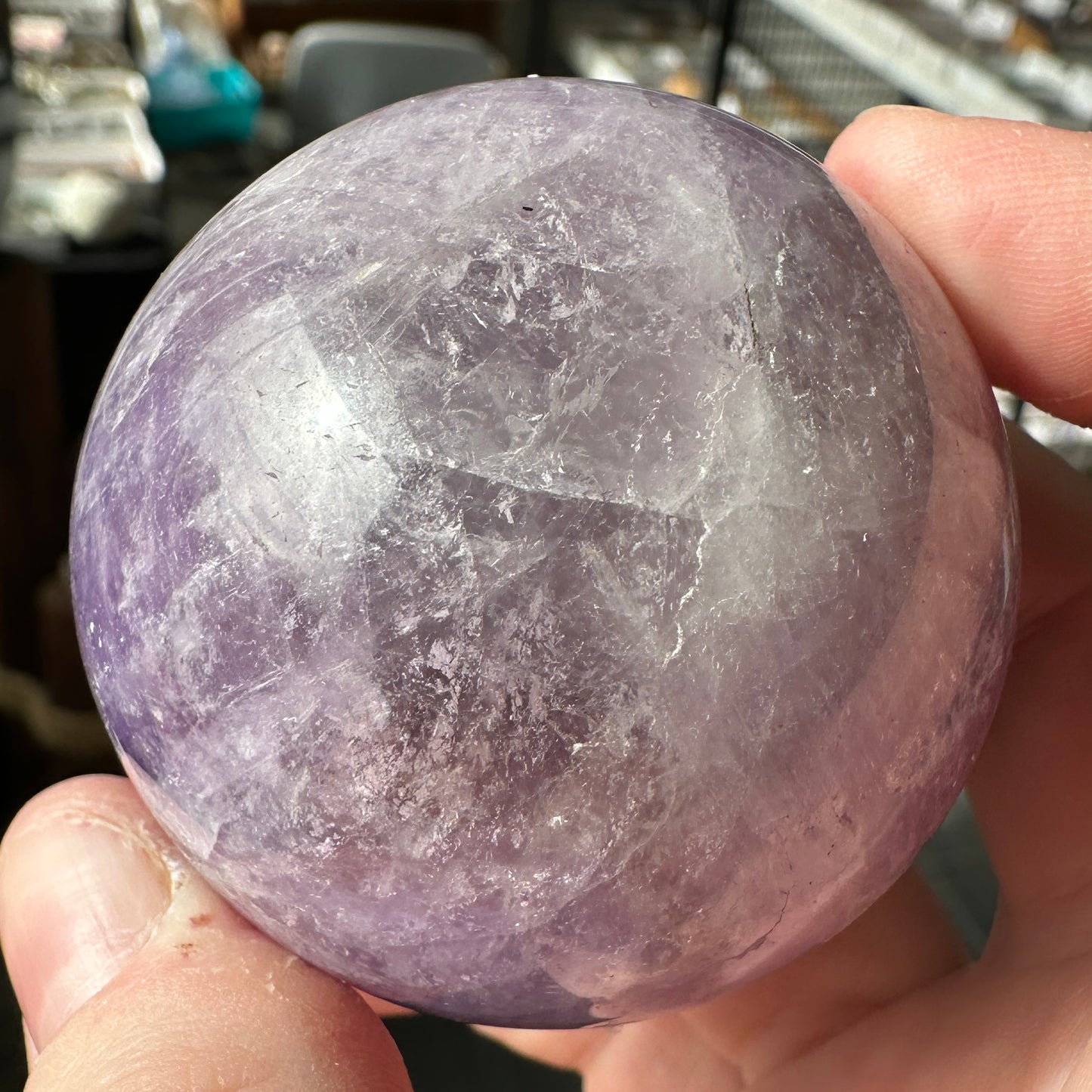 Purple 5.21cm Amethyst Sphere from Brazil