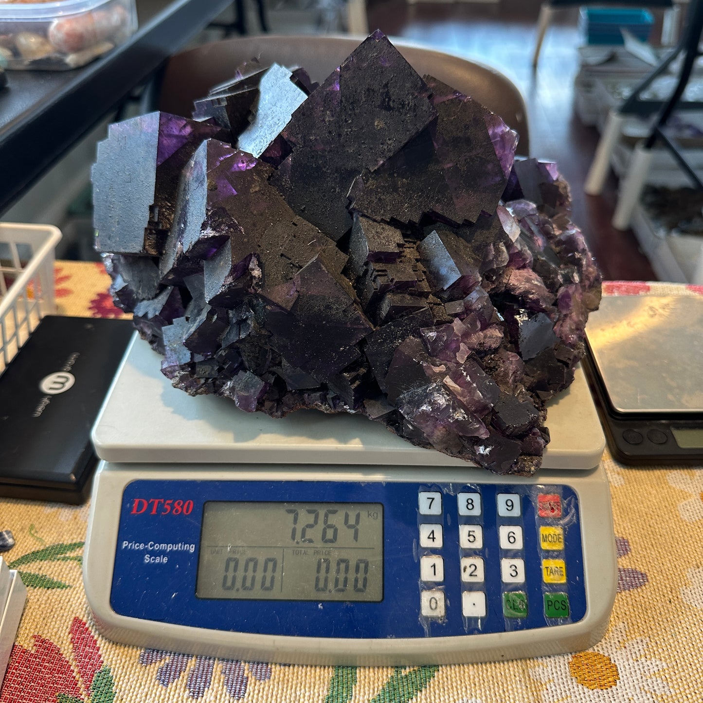 Museum Size Purple Fluorite from Cave in Rock, Illinois, USA