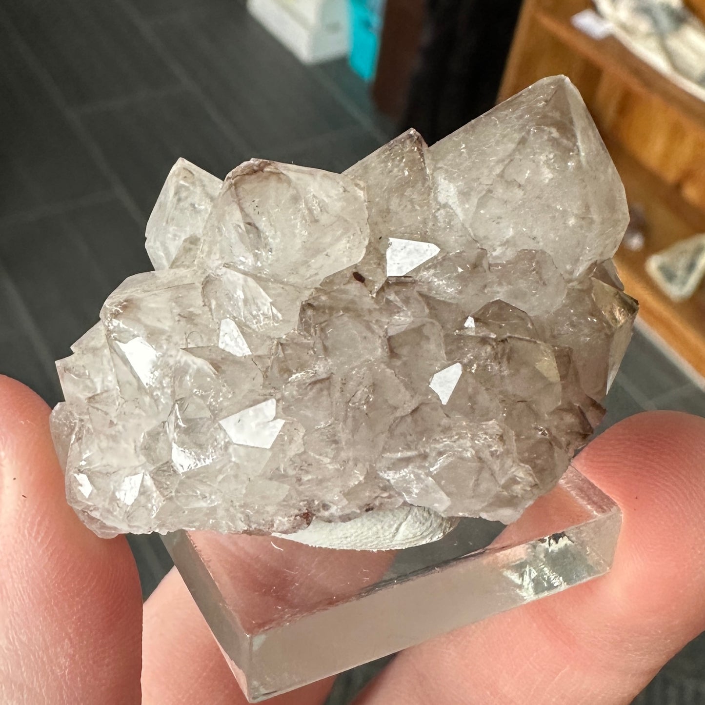 Miniature Sized Smoky Quartz from Orange River, South Africa