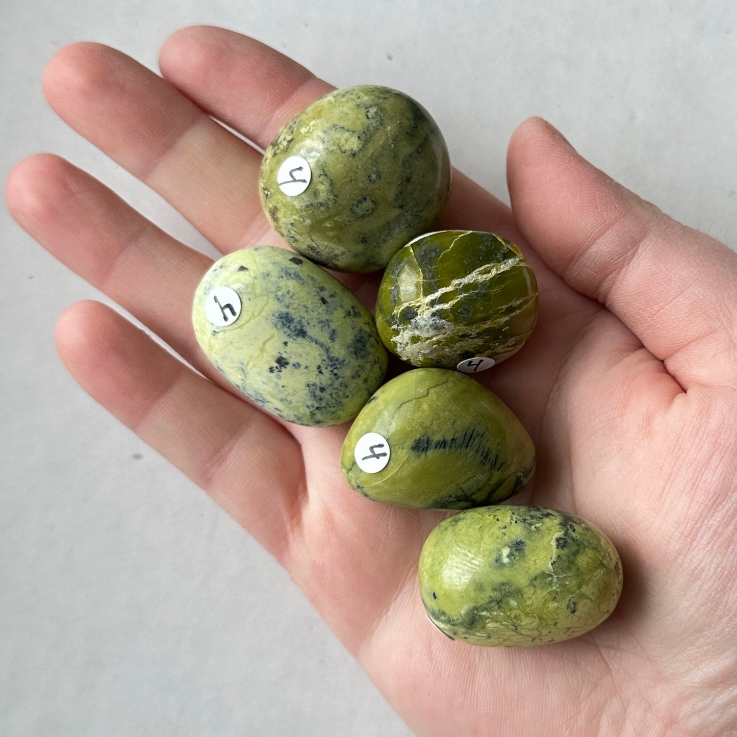 Medium Tumbled Green Serpentine
