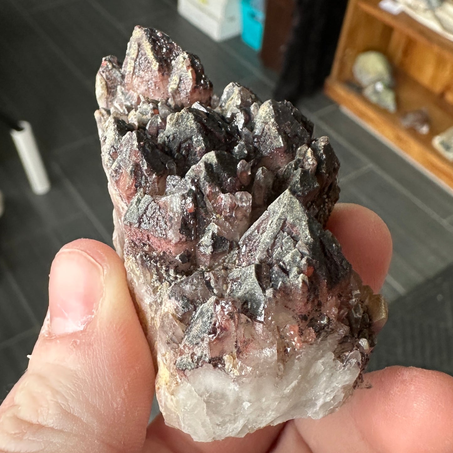 Cabinet Sized Hematite Included Quartz from Orange River, South Africa