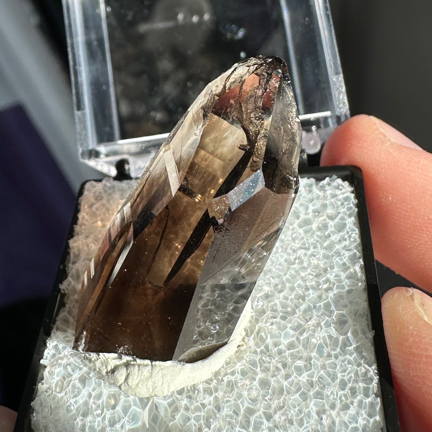 Gem Alpine Smoky Quartz Perky Box Specimen from Malawi