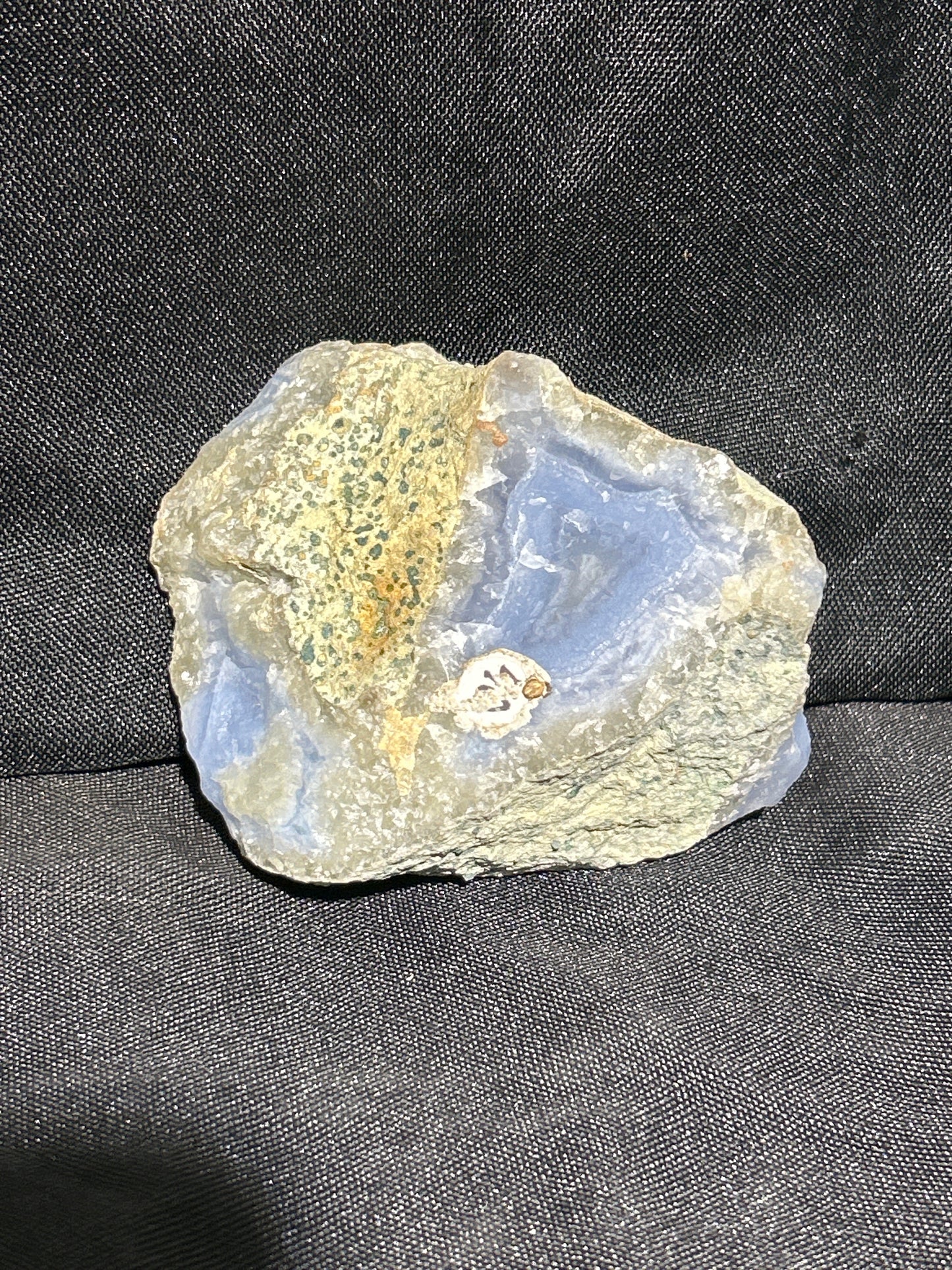 Gem Blue Lace Agate Chalcedony From Malawi