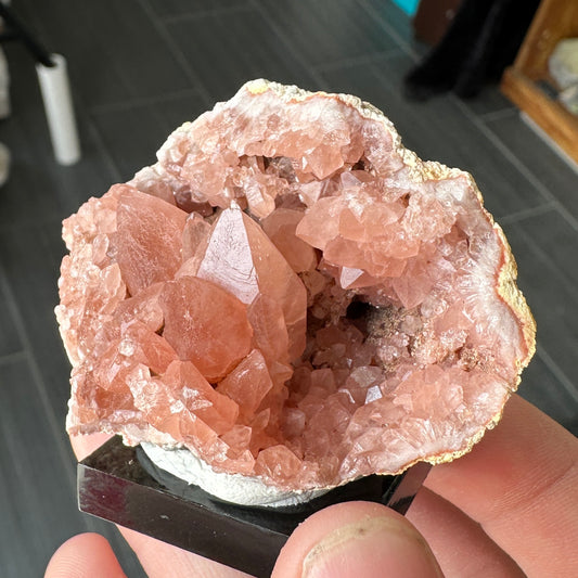 Miniature Sized Pink Amethyst Geode from El Choique mine, Argentina