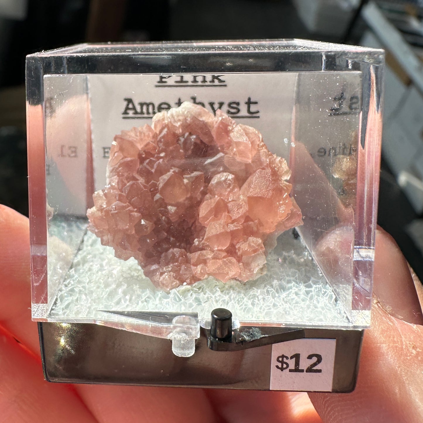 Pink Amethyst Perky Box Specimen from Argentina