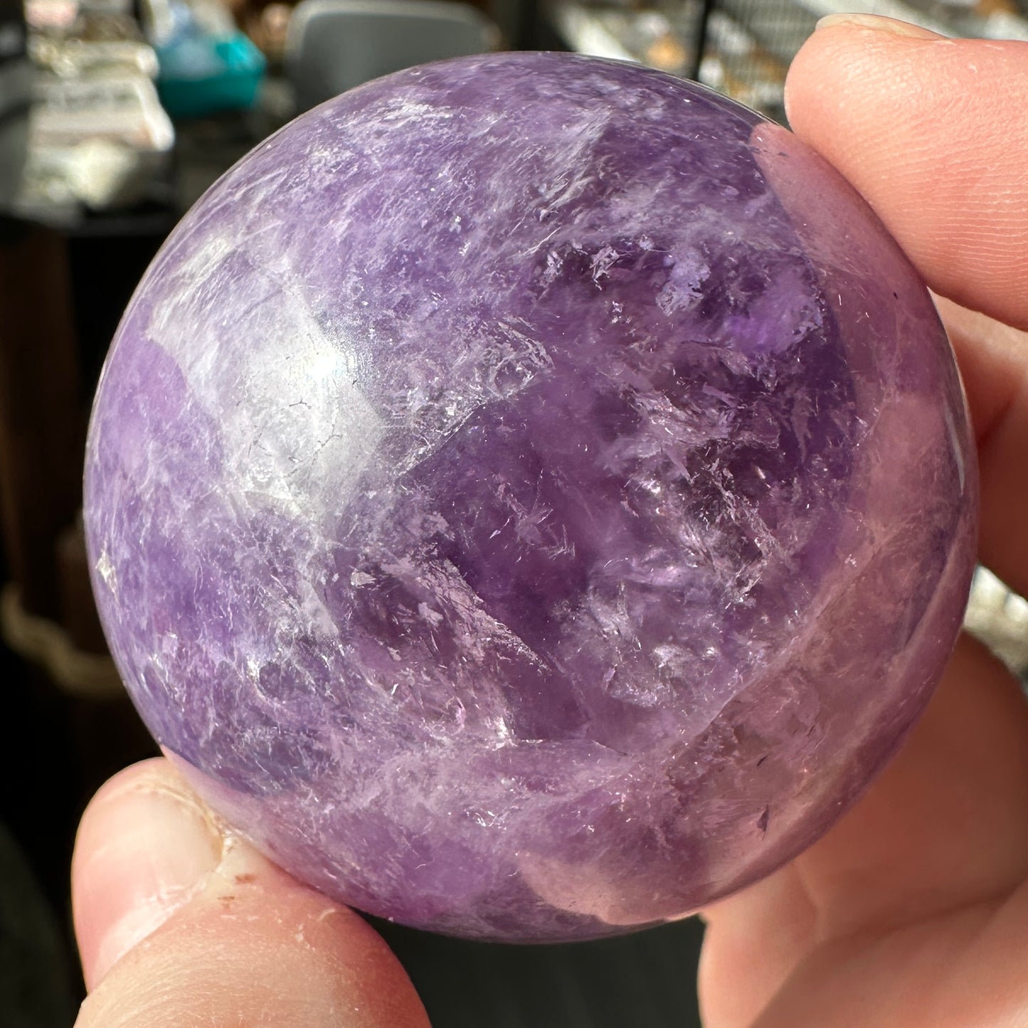 Purple 5.21cm Amethyst Sphere from Brazil
