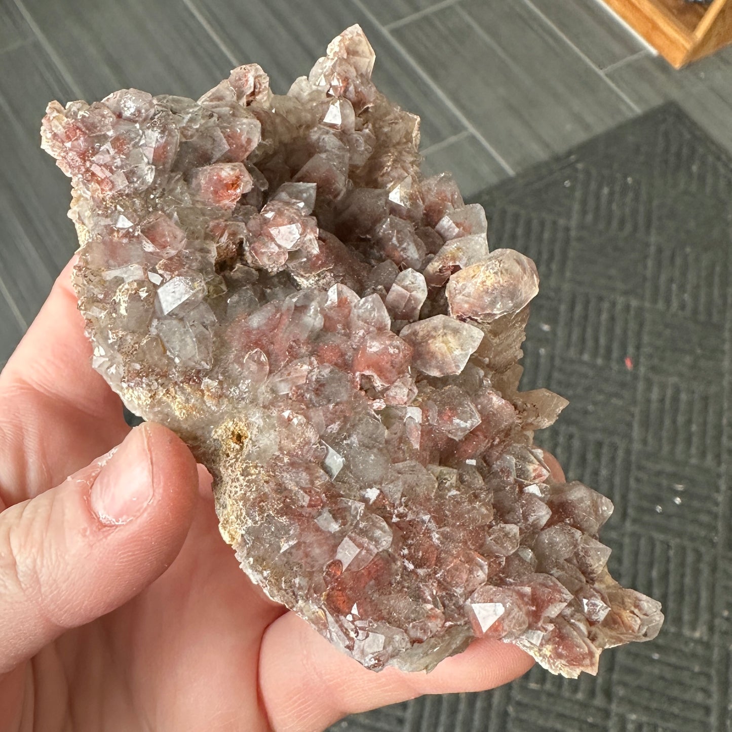 Cabinet Sized Hematite Included Quartz from Orange River, South Africa