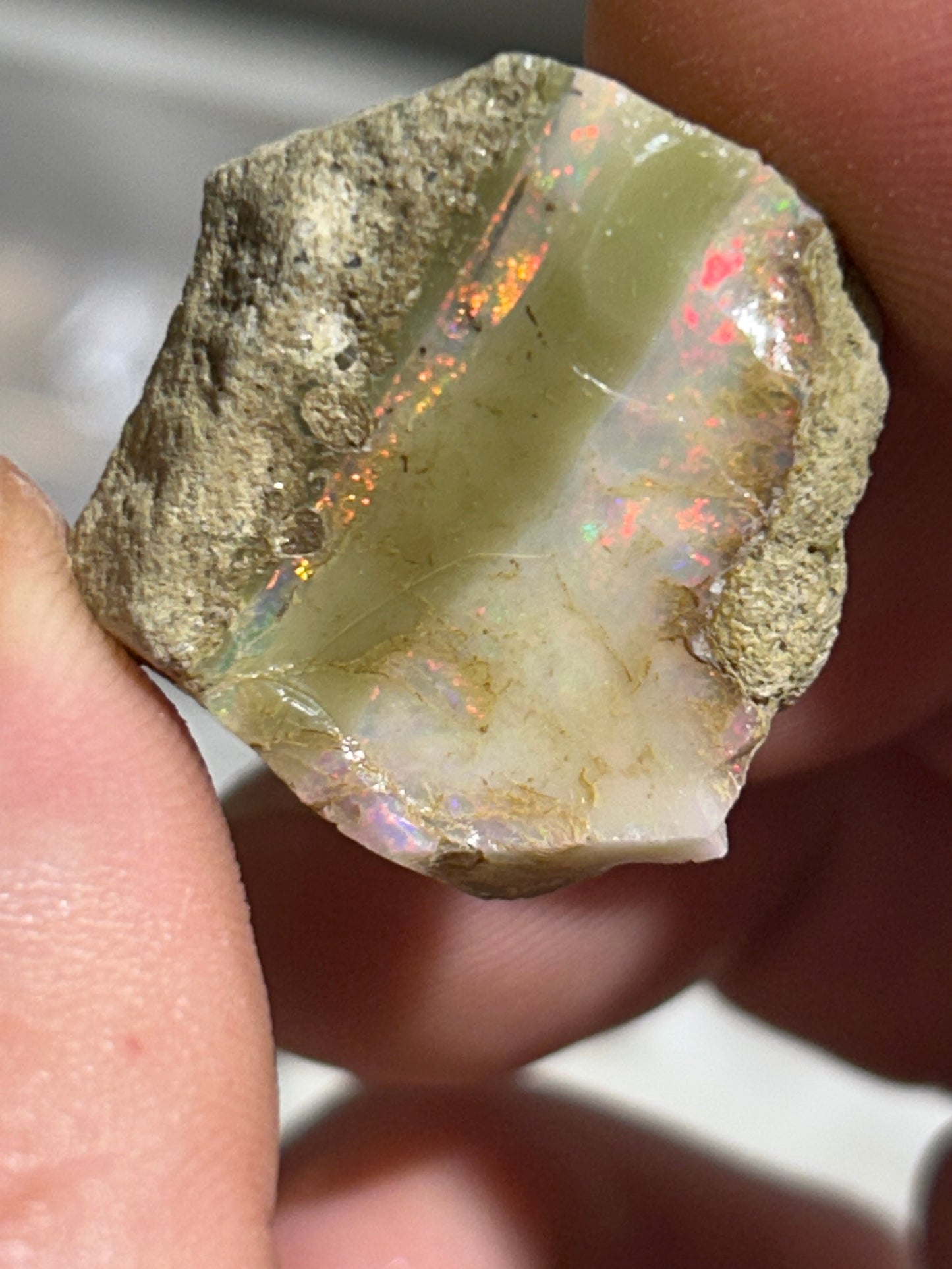 Welo Fire Opal from Ethiopia