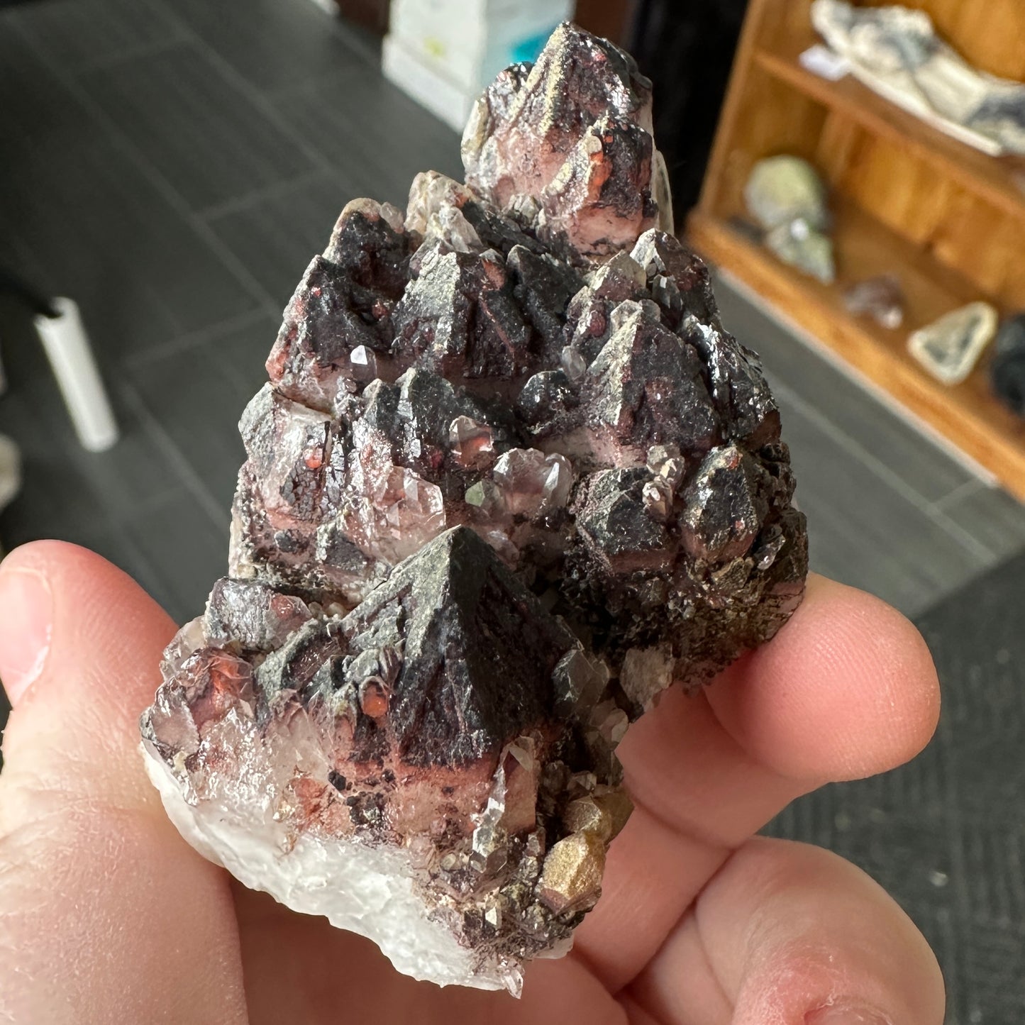 Cabinet Sized Hematite Included Quartz from Orange River, South Africa