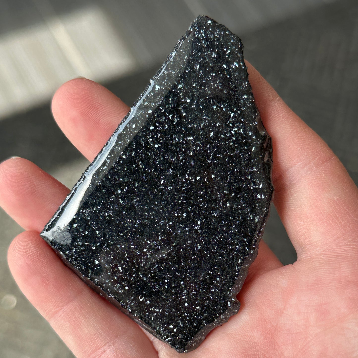 Sparkling Black Specularite Slab from Michigan