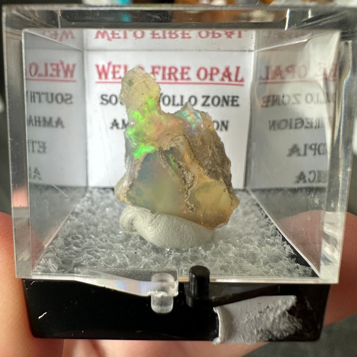 Stunning A+ Welo Opal in Perky Box from Ethiopia