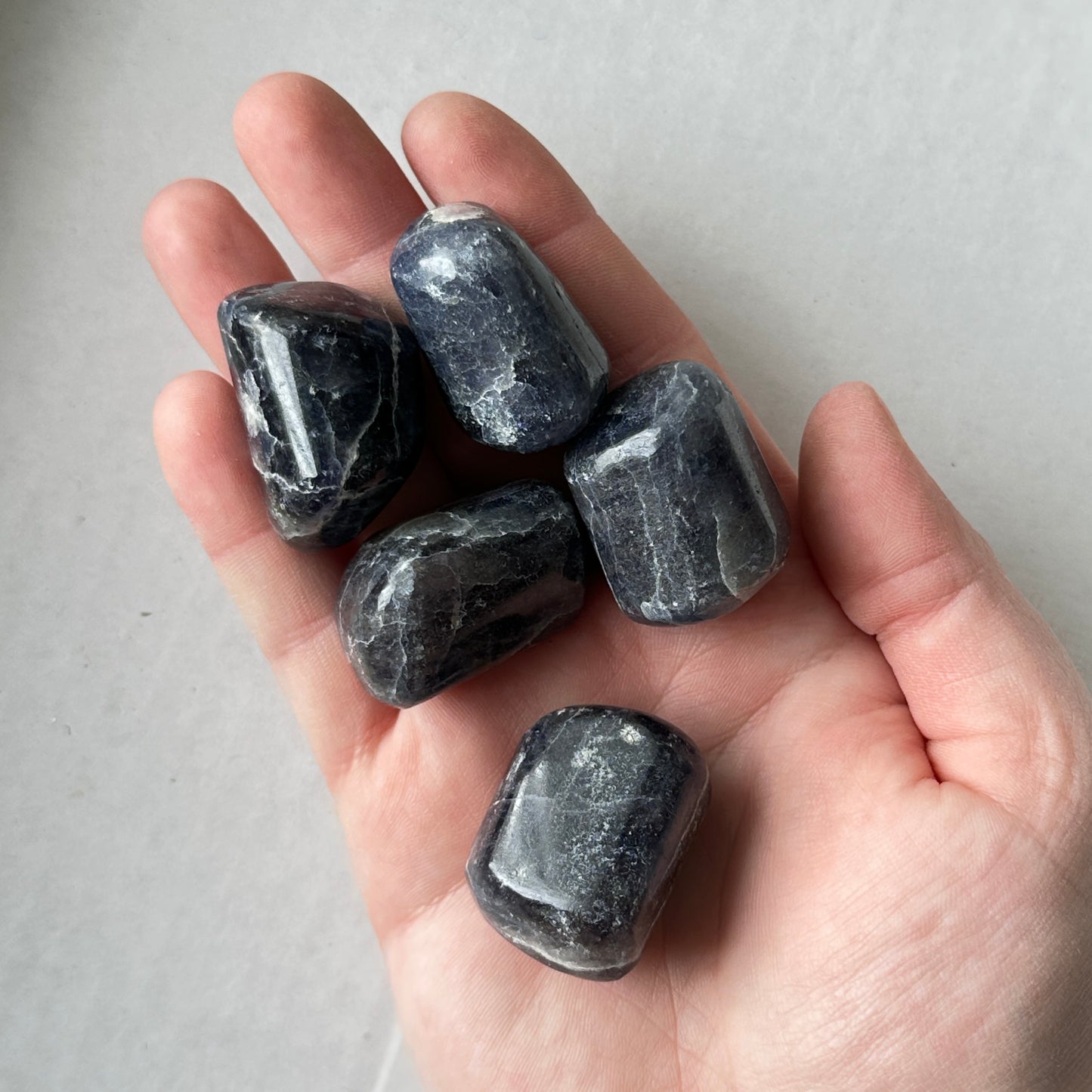 Medium Tumbled Violet Iolite from India