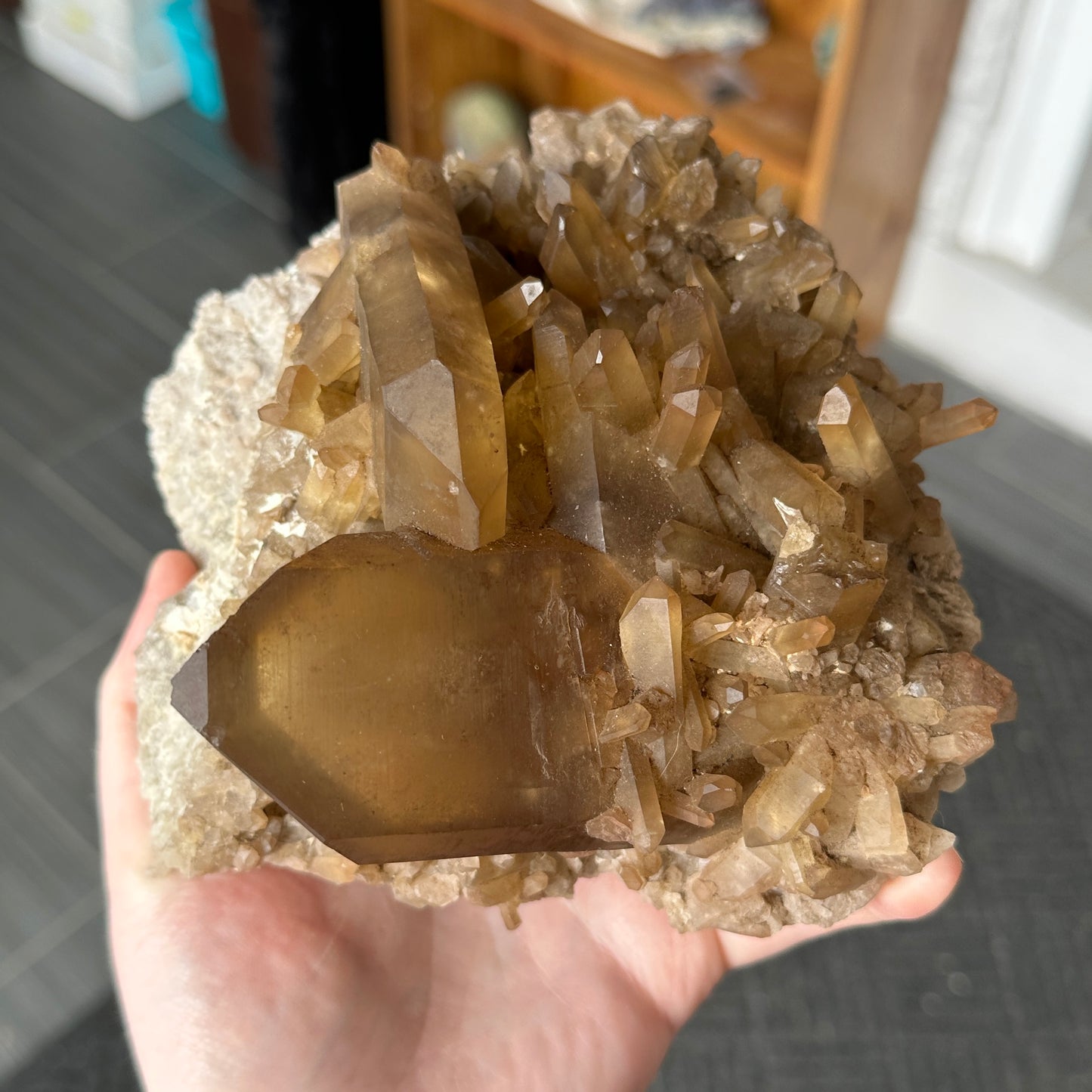 Large Cabinet Japan Law Twin Citrine from Zambia