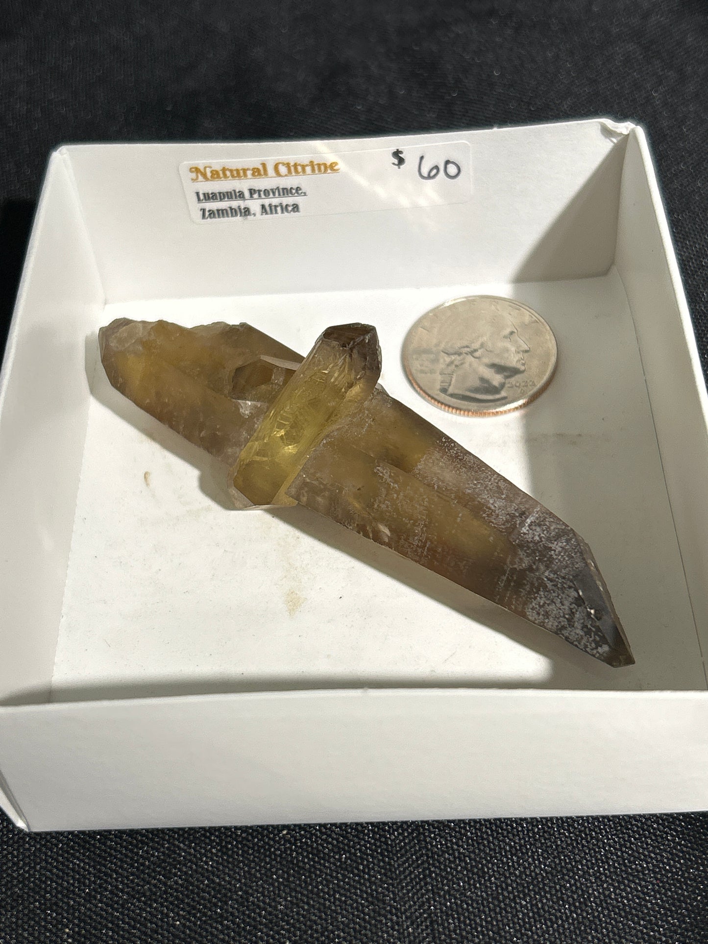 Natural Citrine Specimen from Zambia