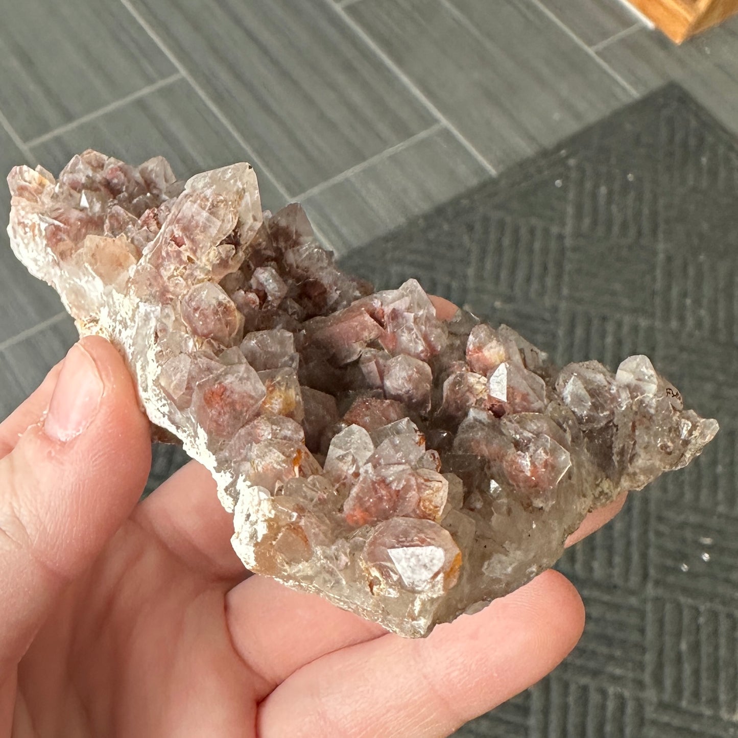 Cabinet Sized Hematite Included Quartz from Orange River, South Africa