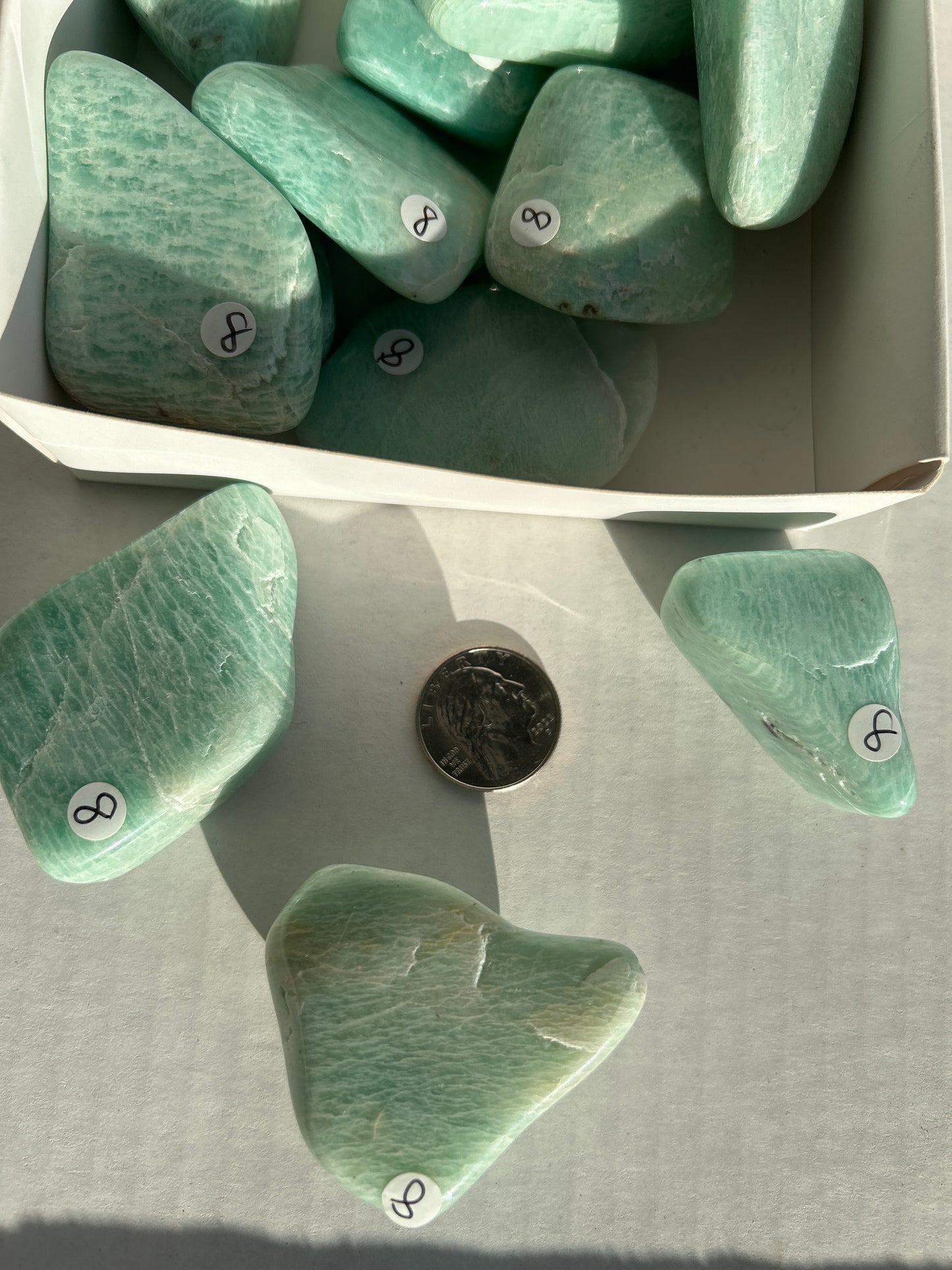Large Tumbled Amazonite Stone from Tanzania