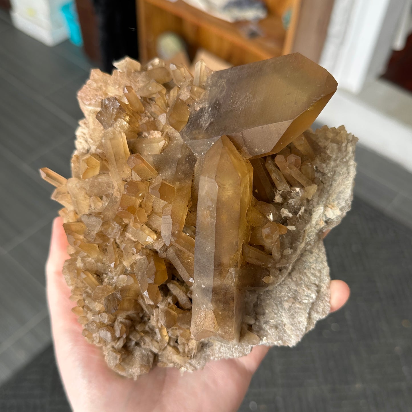 Large Cabinet Japan Law Twin Citrine from Zambia