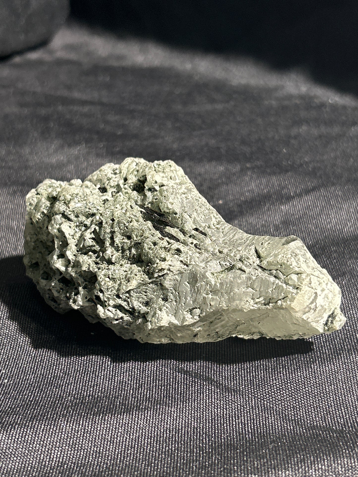Hydrothermal Etched Quartz with Epidote from Pakistan
