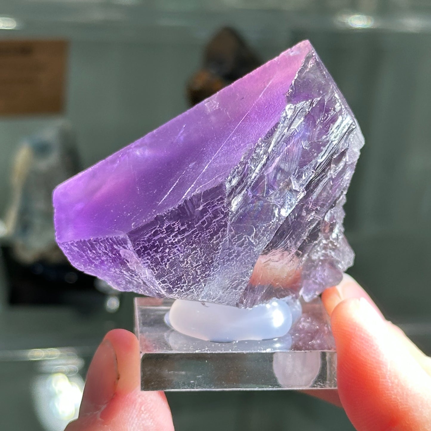 Purple Phantom Fluorite from the Denton Mine, Cave in Rock, Illinois, USA