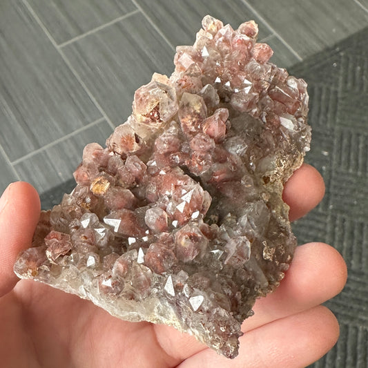 Cabinet Sized Hematite Included Quartz from Orange River, South Africa