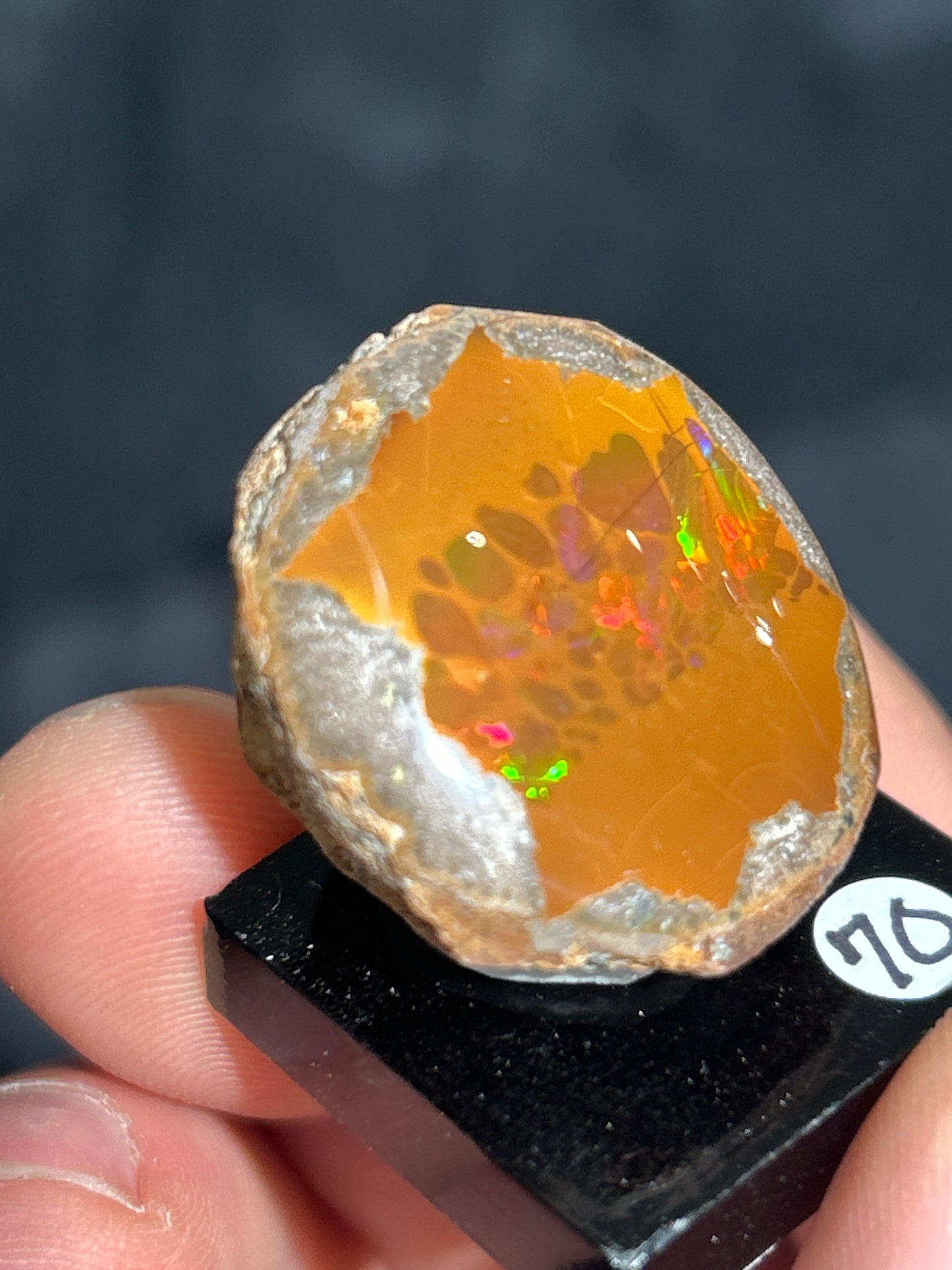 Polished Chocolate Opal from Ethiopia