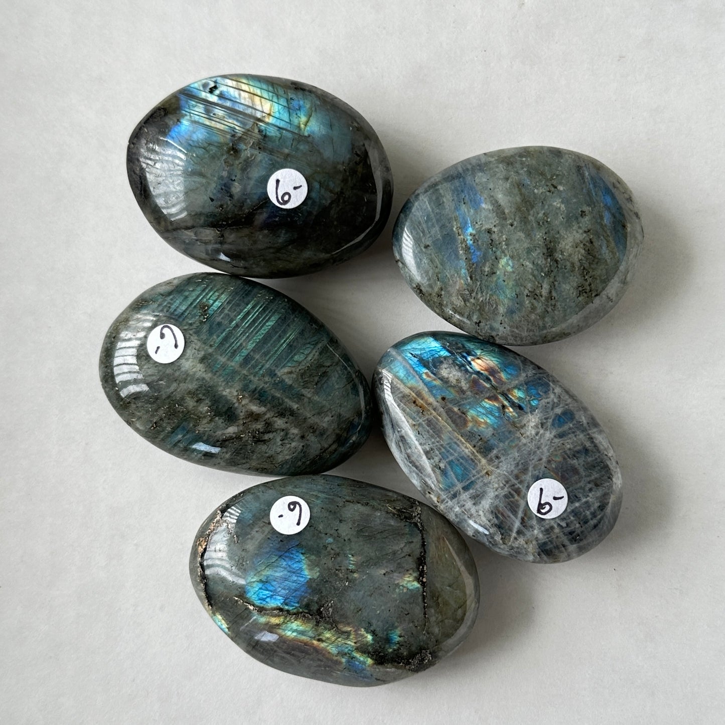 Medium Labradorite Palm Stone from Madagascar