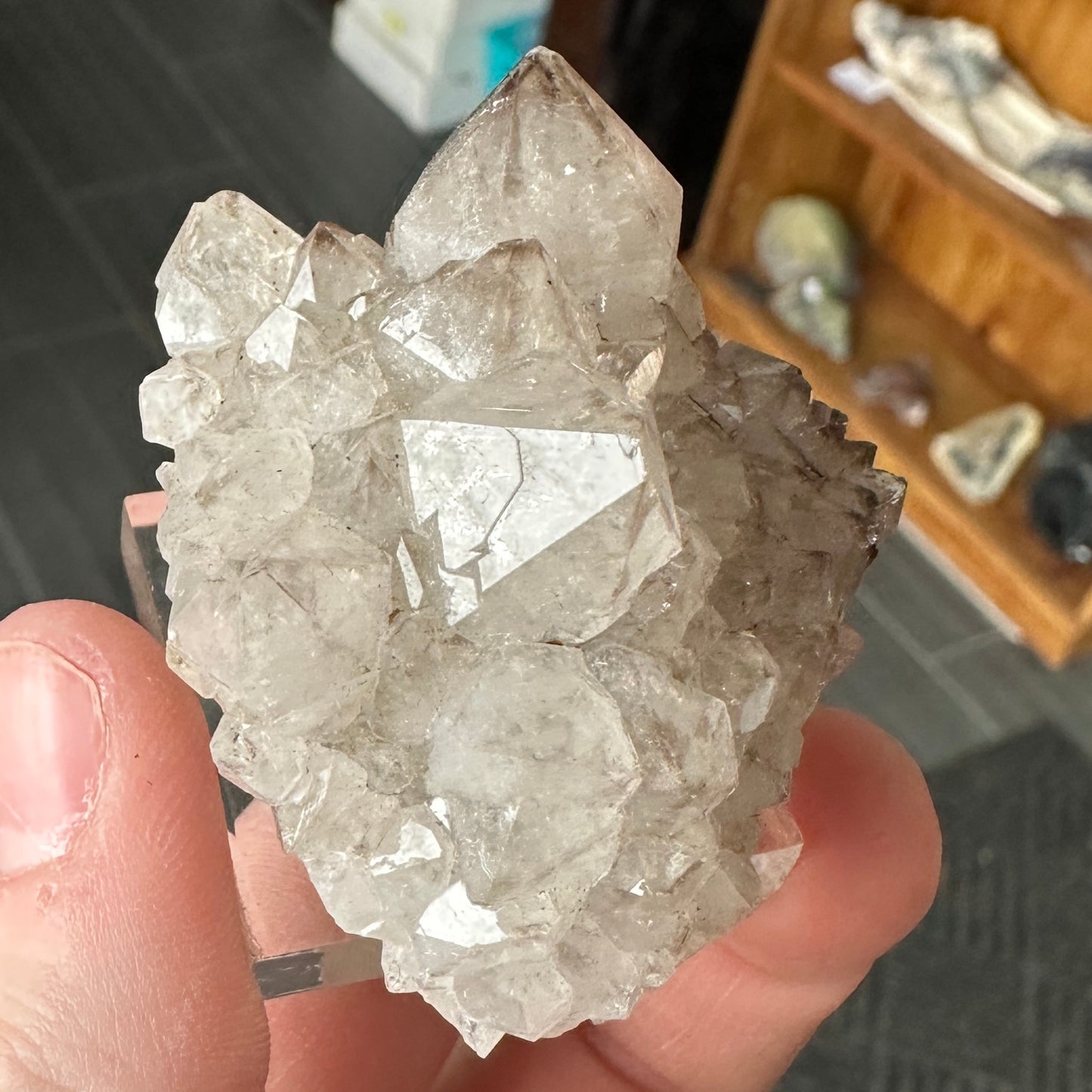 Miniature Sized Smoky Quartz from Orange River, South Africa