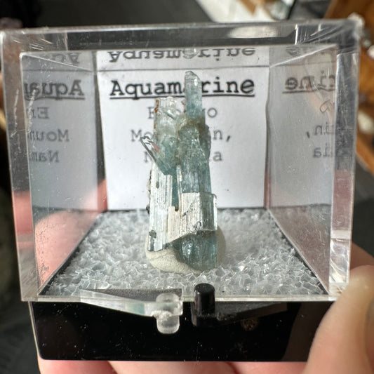 Aquamarine Perky Box Specimen from Namibia