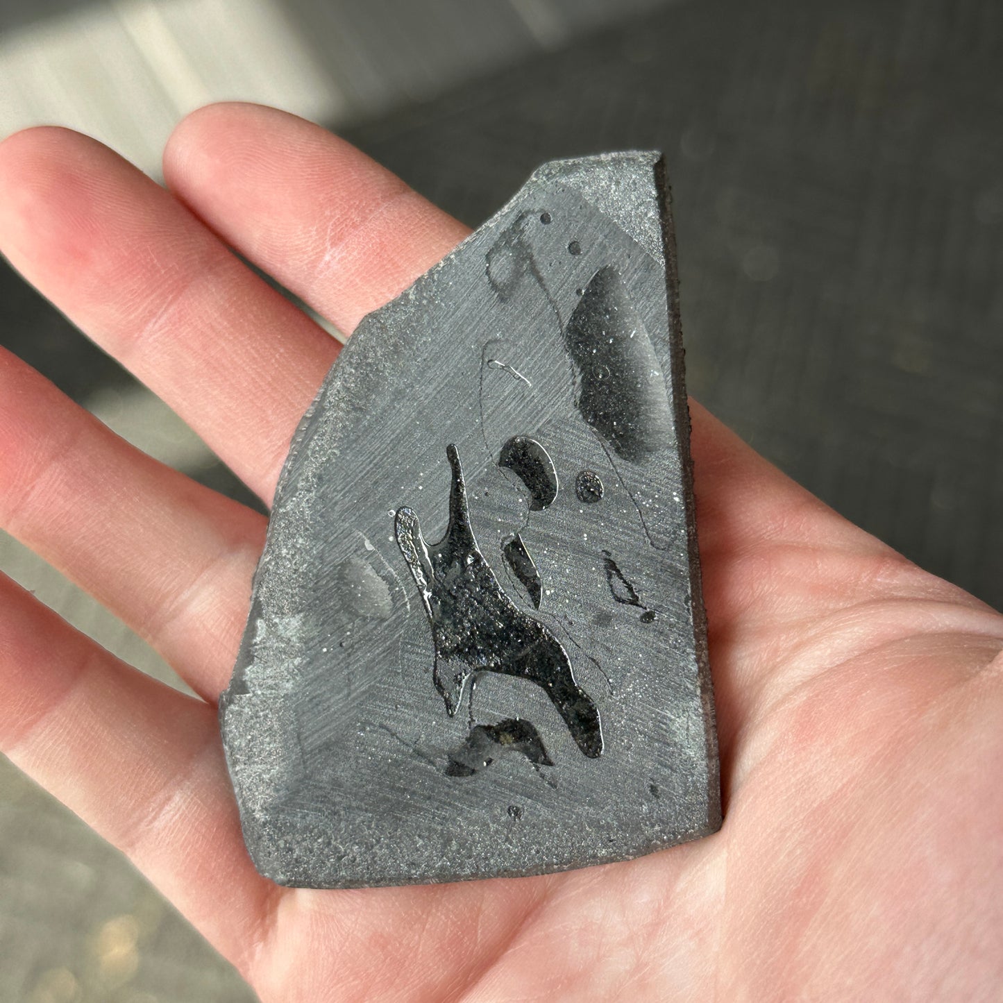 Sparkling Black Specularite Slab from Michigan