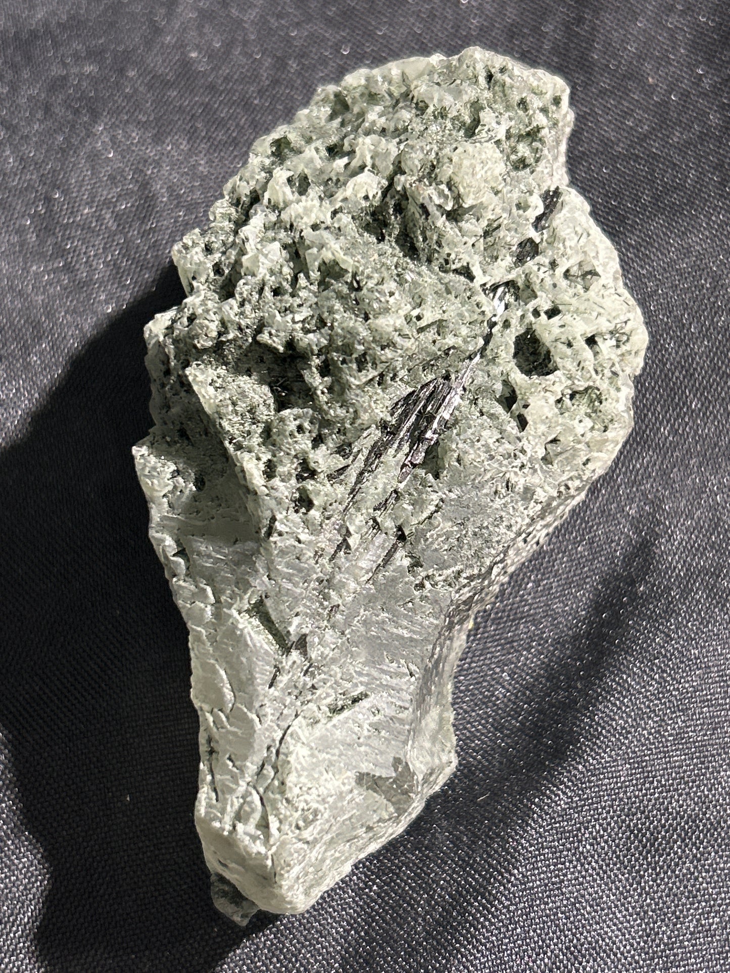 Hydrothermal Etched Quartz with Epidote from Pakistan