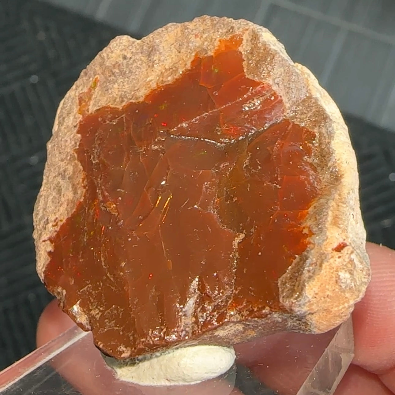 Chocolate Fire Opal Miniature from Ethiopia