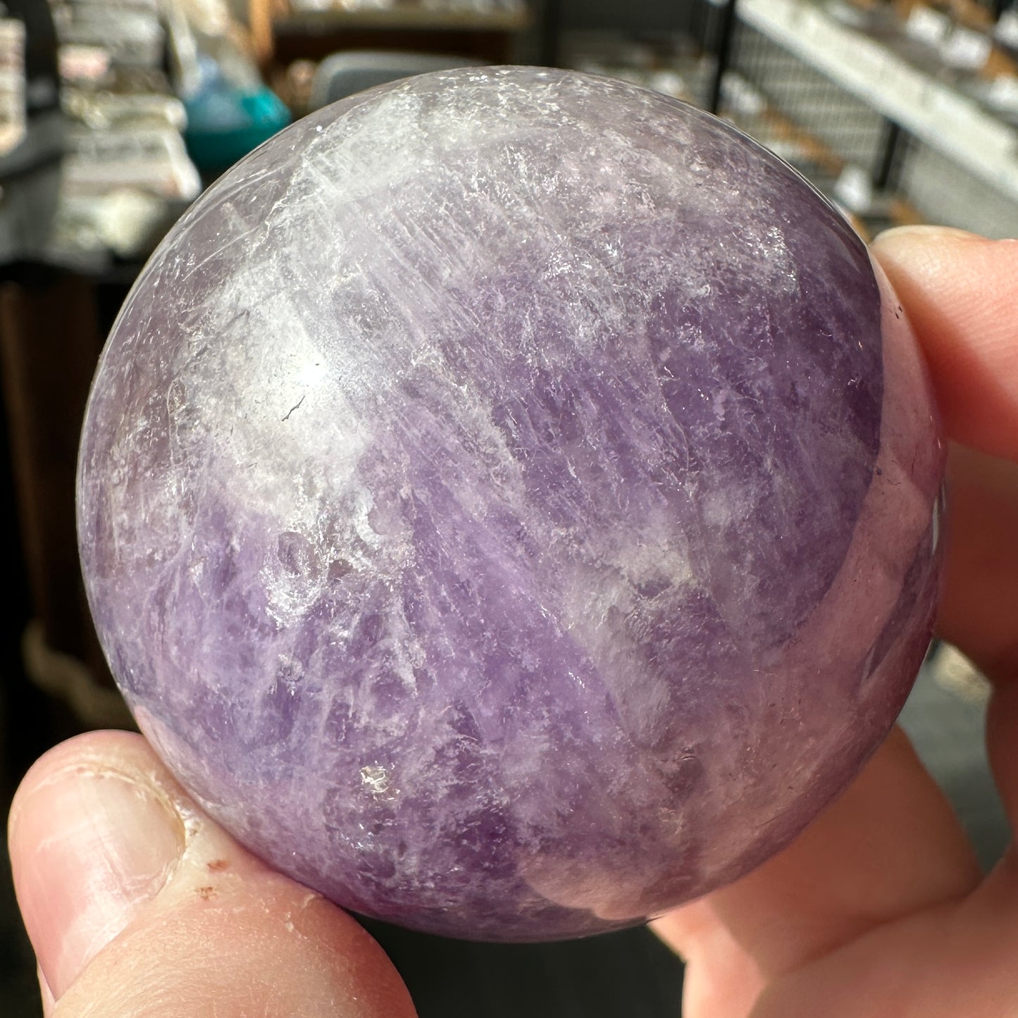 Purple 5.21cm Amethyst Sphere from Brazil