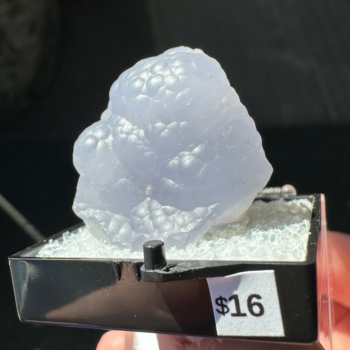 Blue Lace Agate Perky Box Specimen from Malawi
