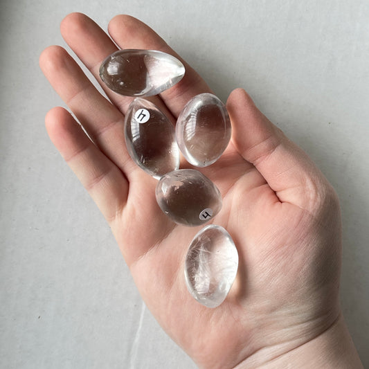 Medium Tumbled Optical Clear Quartz from Colombia