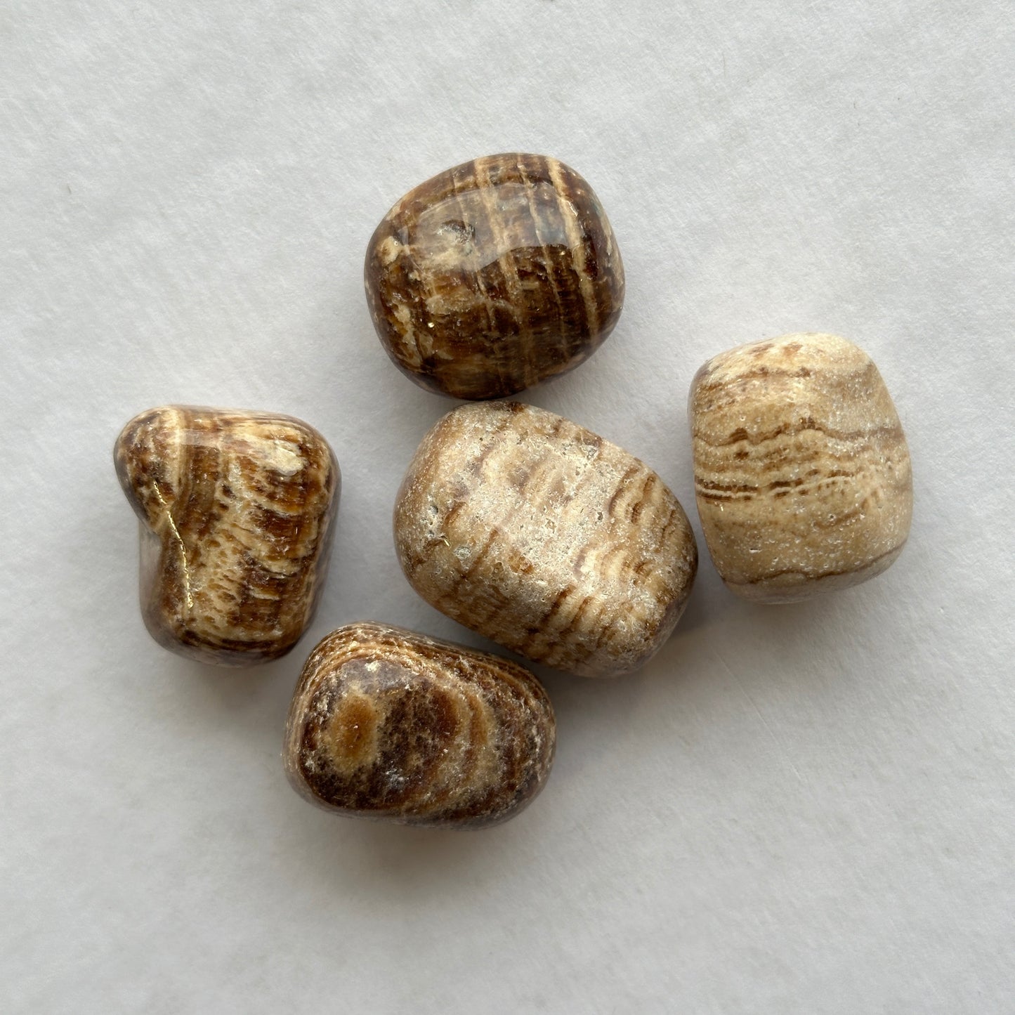 Medium Tumbled Banded Aragonite