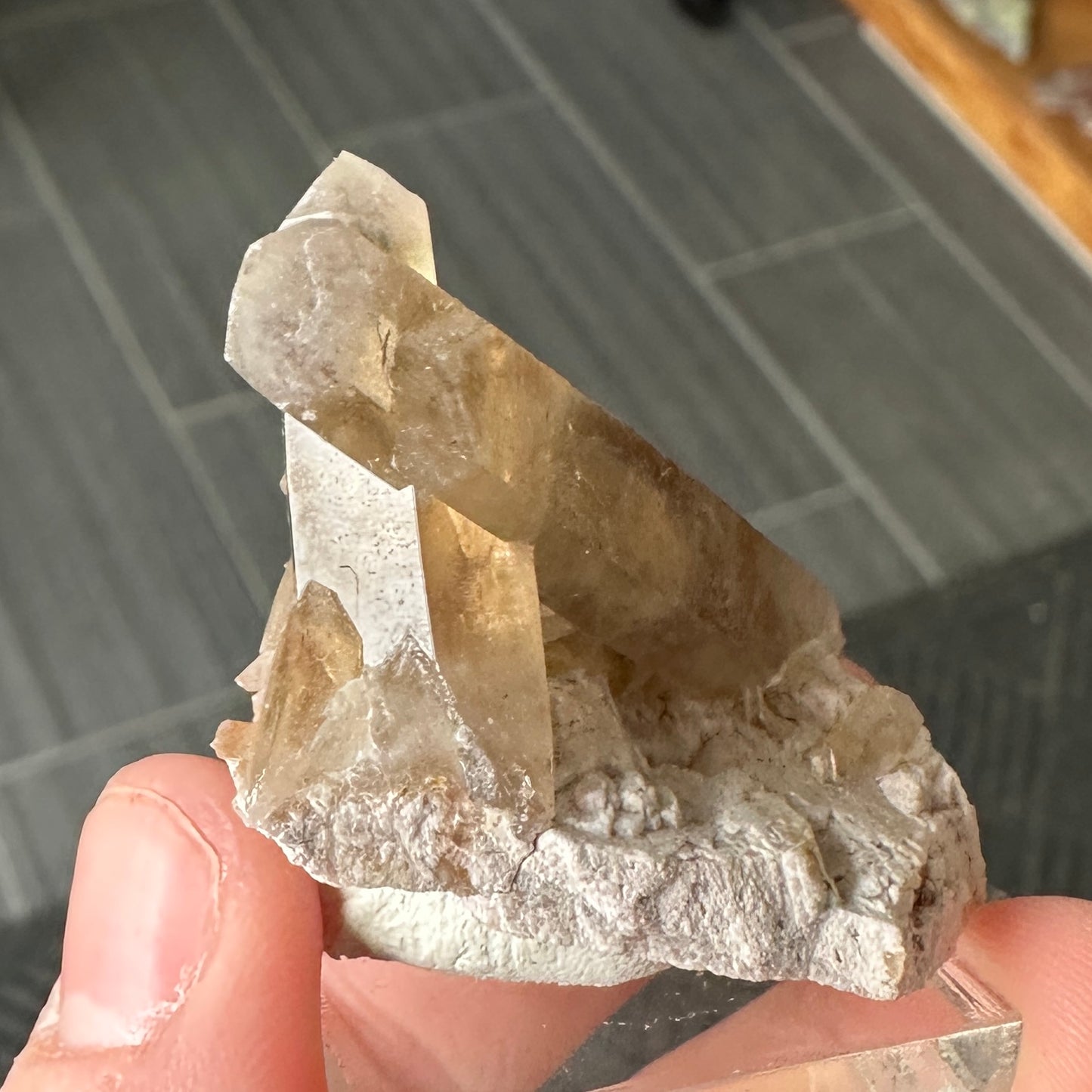 Miniature Sized Smoky Citrine from Orange River, Namibia