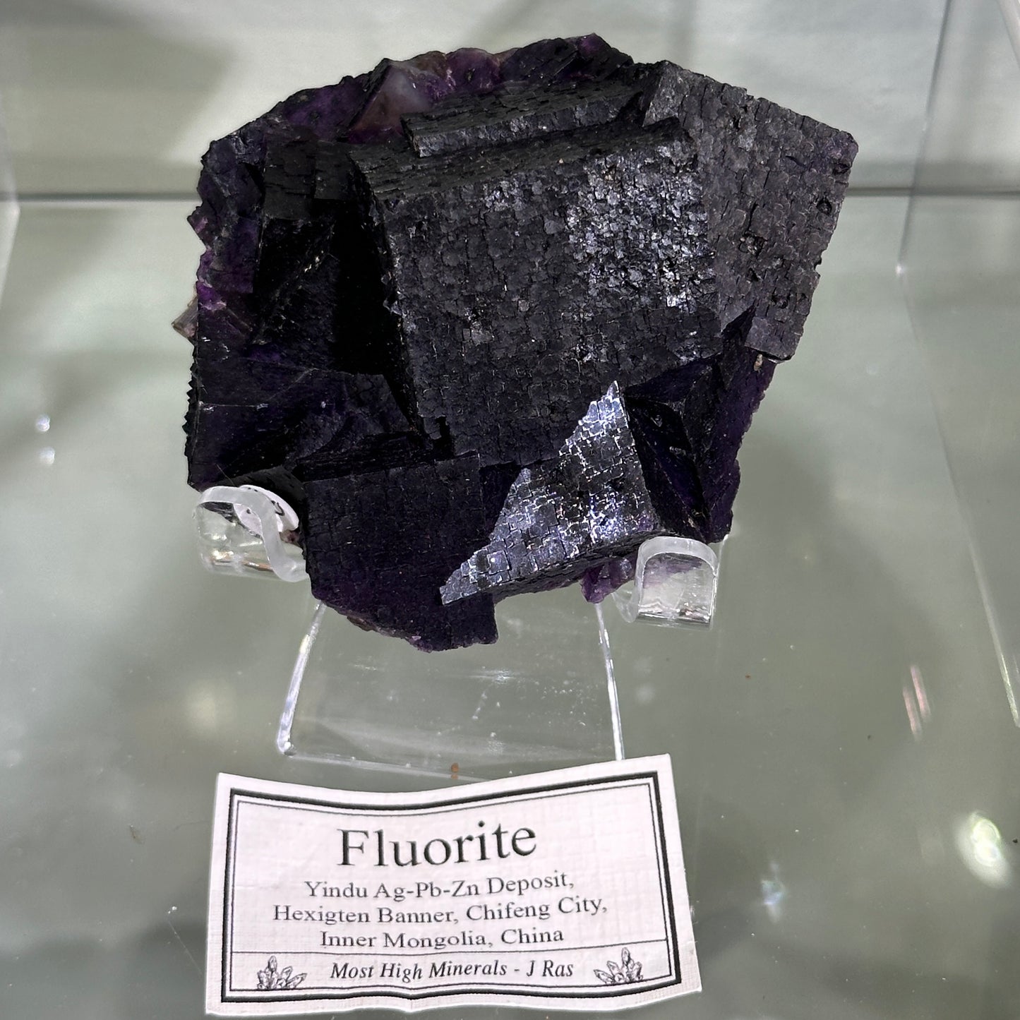 Stunning Deep Purple Fluorite from the Yindu Mine, Inner Mongolia, China