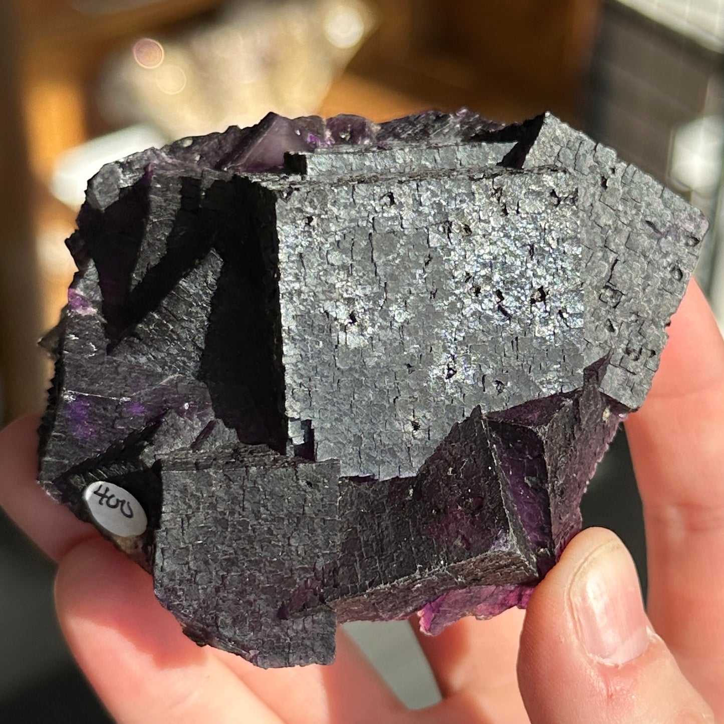 Stunning Deep Purple Fluorite from the Yindu Mine, Inner Mongolia, China