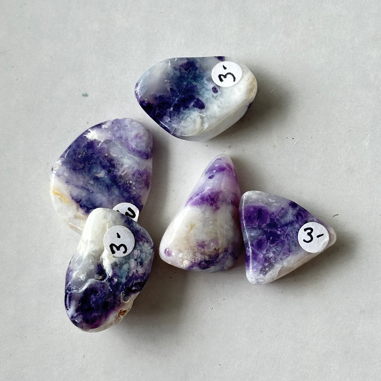 Medium Tumbled Purple Morado Opal from Mexico