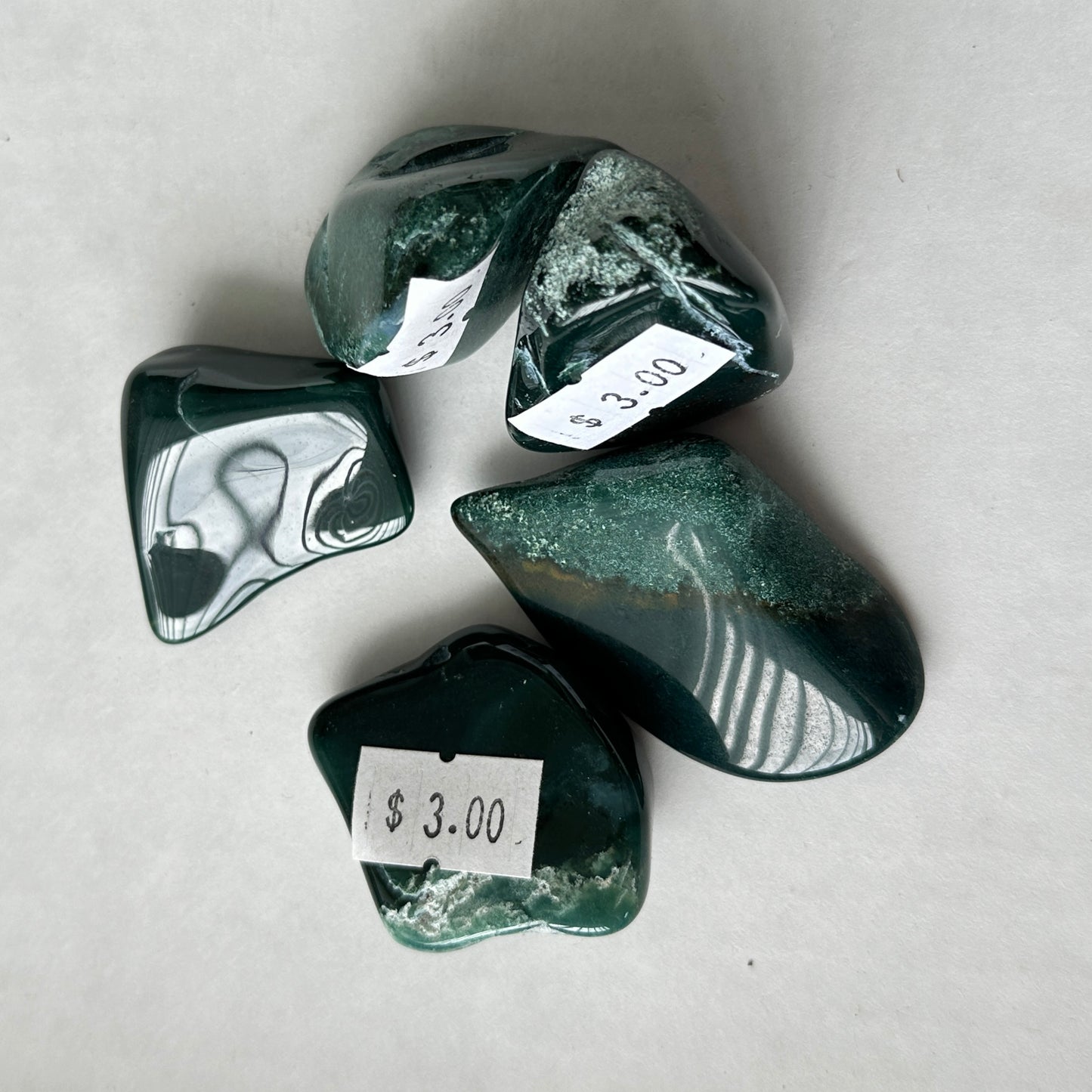 Medium Tumbled Green Bloodstone from India