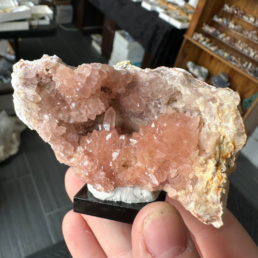 Miniature Sized Pink Amethyst Geode from El Choique mine, Argentina