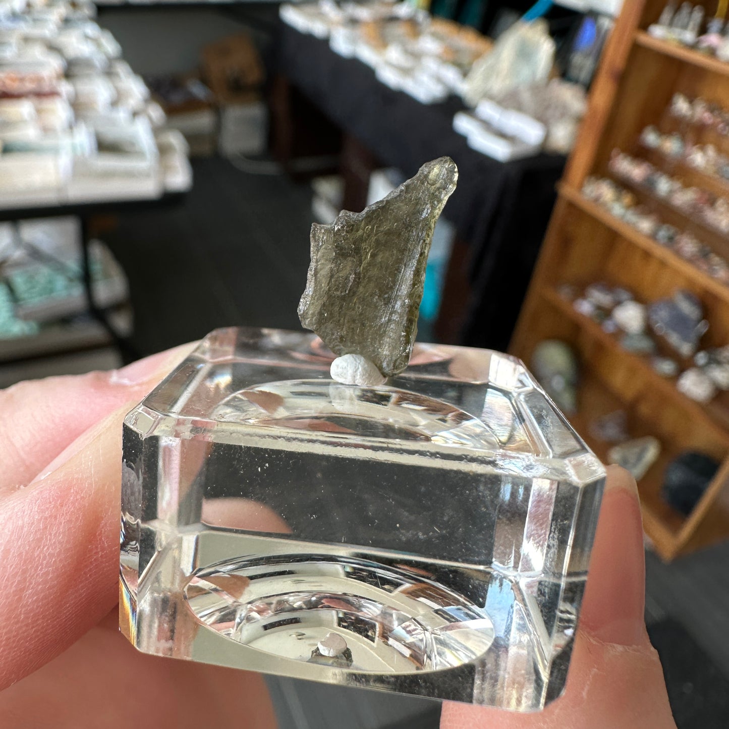 Genuine Green Moldavite 0.44g from Czech Republic