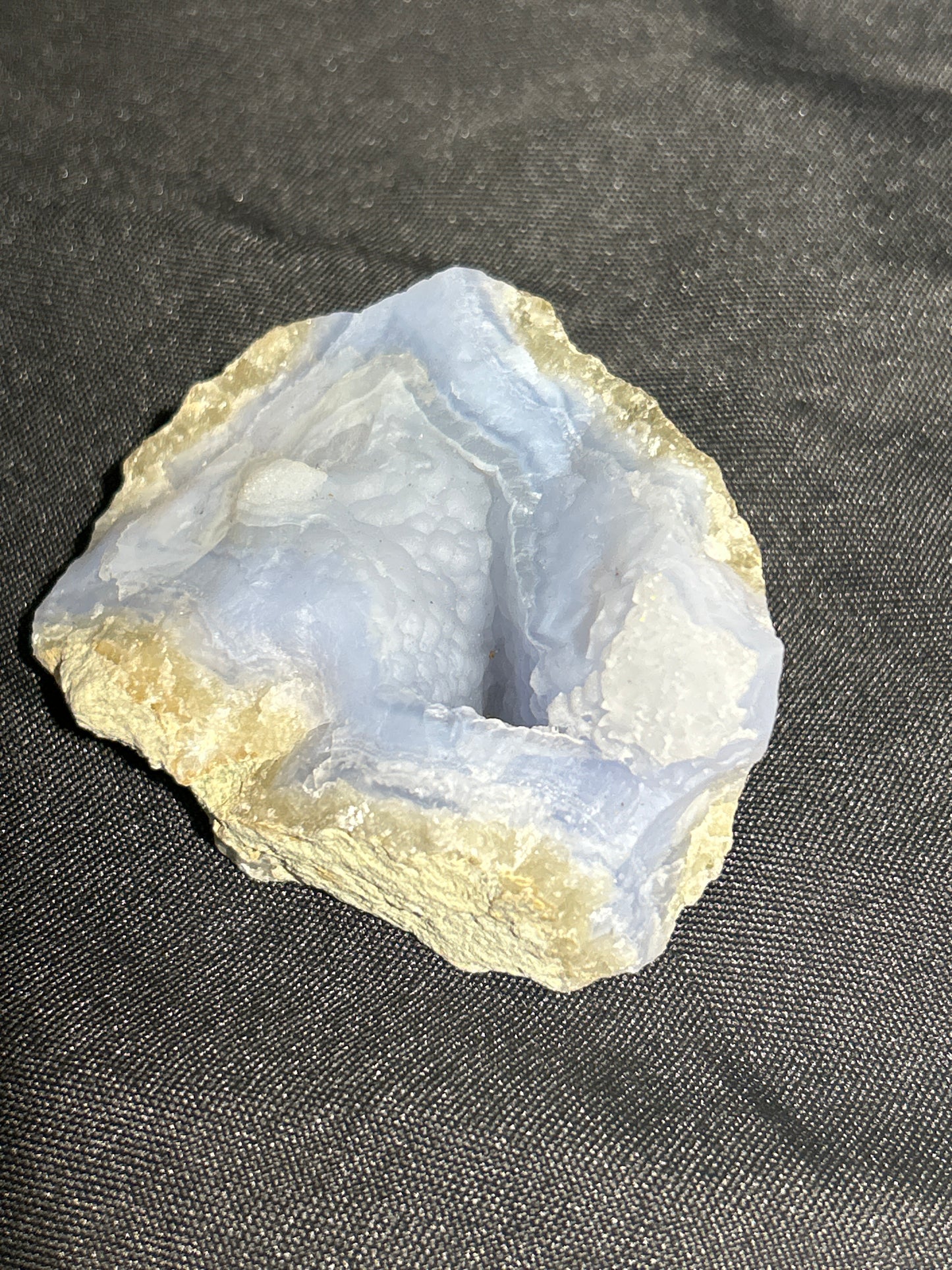 Gem Blue Lace Agate Chalcedony From Malawi