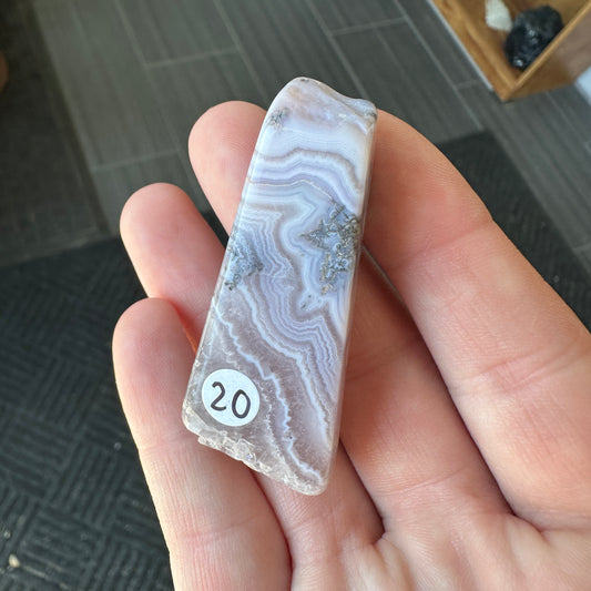 2.51g Colorado Silver-Bearing Amethyst Sowbelly Agate Slab